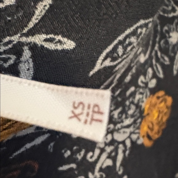 Free People Black Floral Long Sleeve Backless Dress - Picture 3 of 13